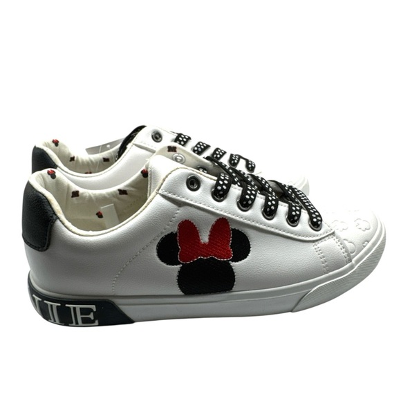 Disney White and Black Sneakers with Playful Minnie Mouse Accent - Picture 4 of 9